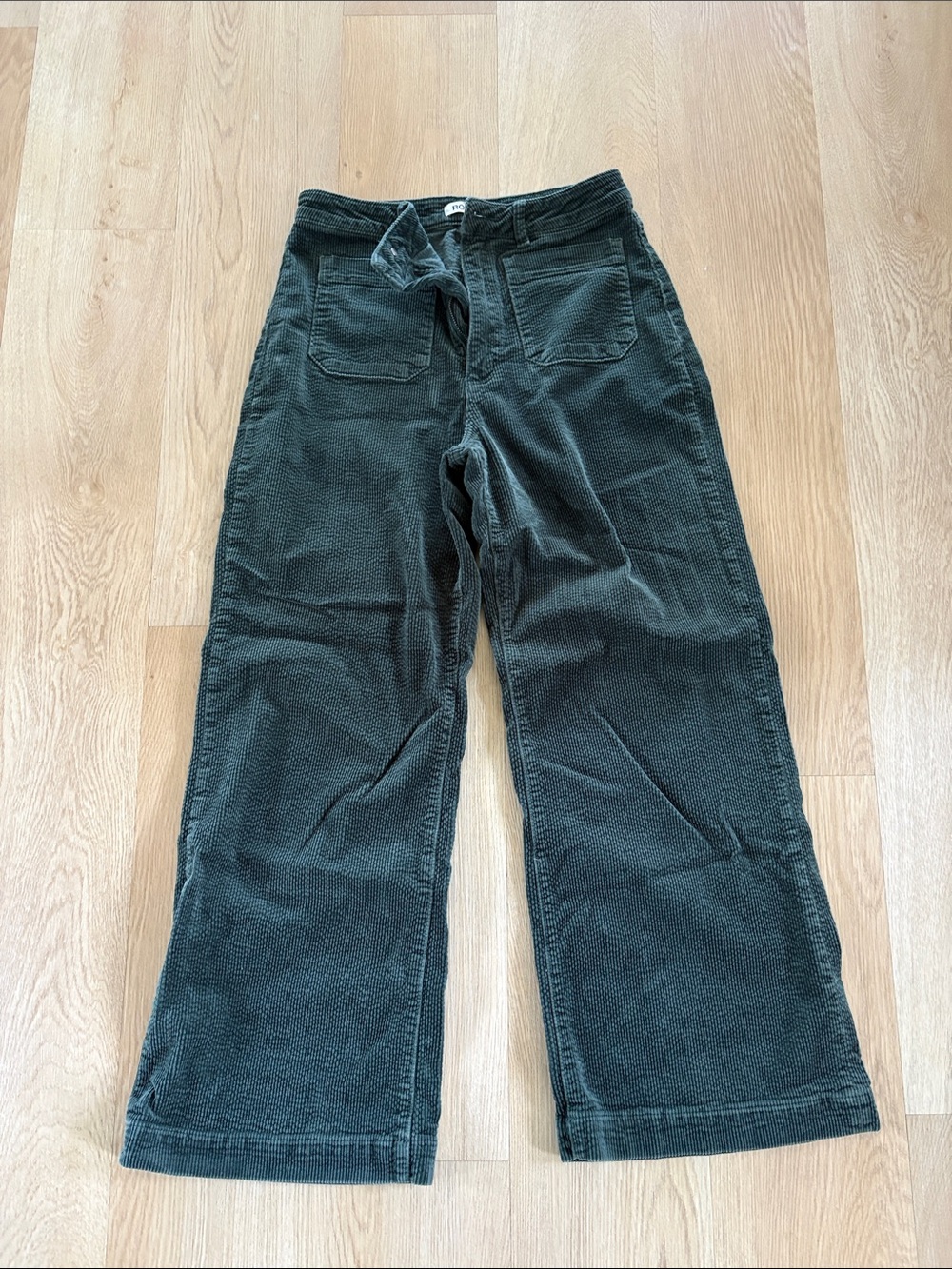 ROLLA'S Green Corduroy Trousers - Size 30